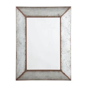 1.25 in. W x 36 in. H Metal Frame Gray Wall Mirror