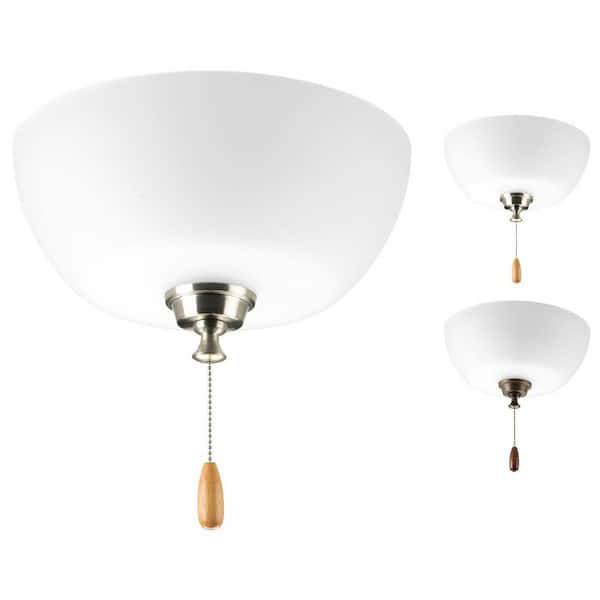 Progress Lighting Wisten Collection 2, Ceiling Fan Light Shades Home Depot