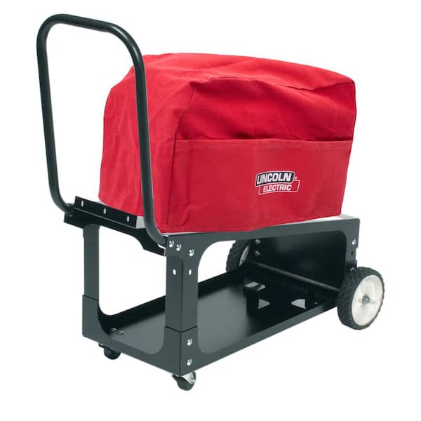 Lincoln Electric Metal Capacity Welder Cart and Small Canvas Cover