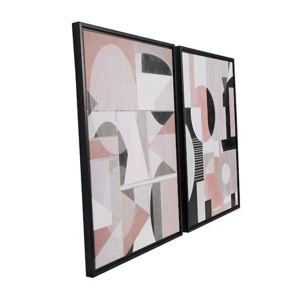 Wall26 2 Panel Square Canvas Wall Art - Fresh Color Geometry Patterns Patterns - Giclee Print Gallery Wrap Modern Home Decor Ready to Hang - 24