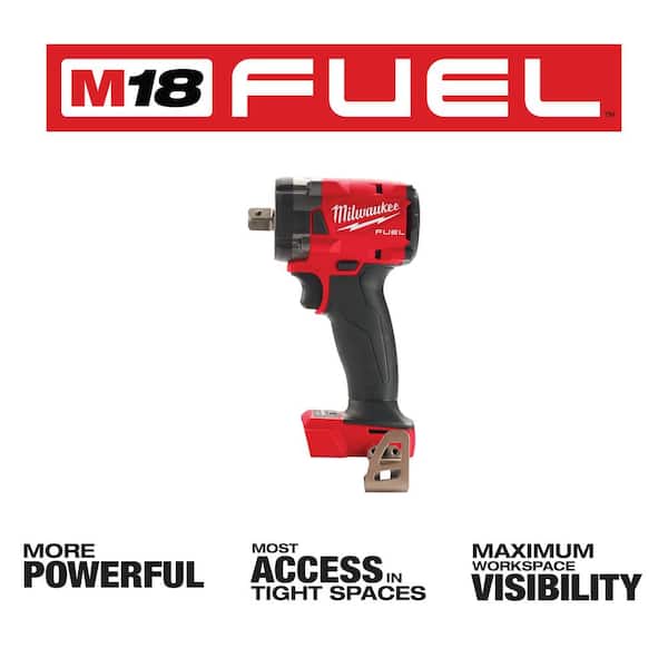 M18 FUEL GEN-3 18V Lithium-Ion Brushless Cordless 1/2 in. Compact Impact Wrench with Pin Detent (Tool-Only)