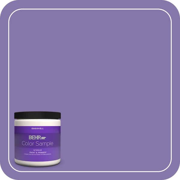 BEHR PREMIUM PLUS 8 oz. #640B-6 Grape Parfait Eggshell Enamel Interior Paint & Primer Color Sample