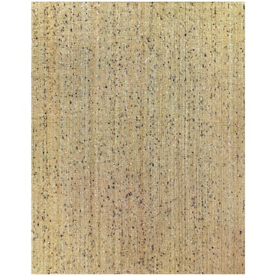 Bayonna Natural Tan 8 ft. x 10 ft. Solid Area Rug