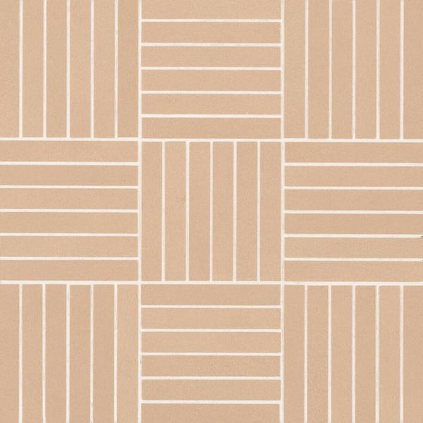 Sahara 1/2 in. x 4 in. Matte Rose Porcelain Mosaic Tile (9.69 sq. ft./Case)