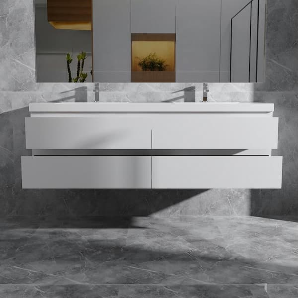 Opvande Alice 72 in. W x 20 in. D x 22 in. H Double Floating