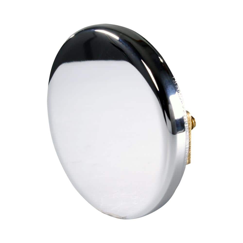 Polished Chrome No-Hole Overflow Faceplate Assembly