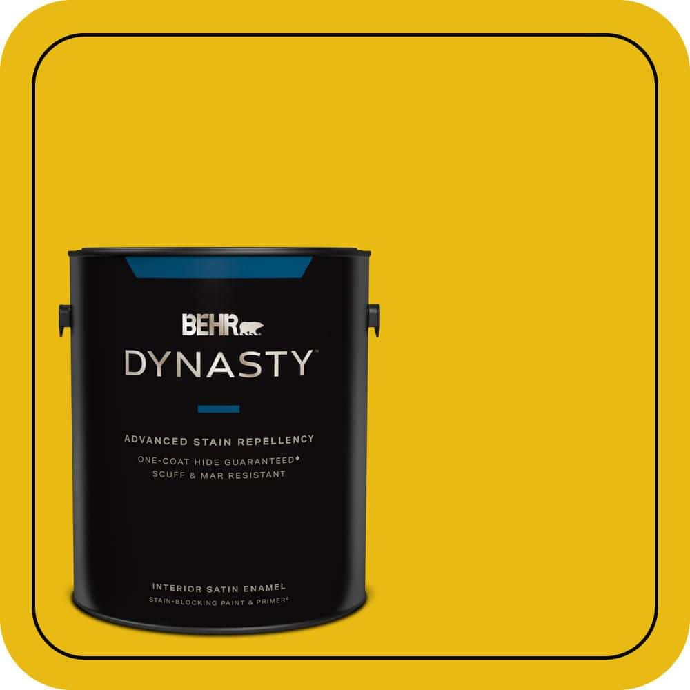 1 gal. #390B-7 Lemon Lime Satin Enamel Interior Stain-Blocking Paint & Primer price history on PriceWatchPro