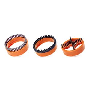 2-1/2 in. NXT Max Rotating Dusting Brush Shoe Kit with Rubber, Soft, Inner Bristles for RIDGID NXT Wet Dry Vacuums