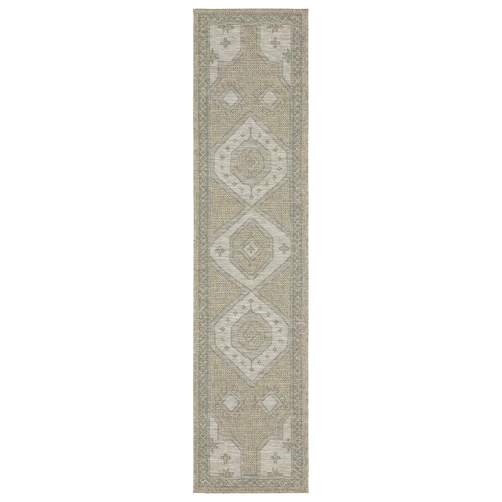 Thrasher Beige 2 ft. x 8 ft. Geometric Medallion Polypropylene Indoor/Outdoor Runner price history on PriceWatchPro