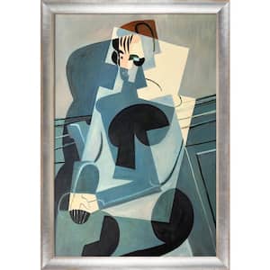 Portrait of Josette Gris by Juan Gris Spencer Rustic Framed Abstract Oil Painting Art Print 28 in. x 40 in.
