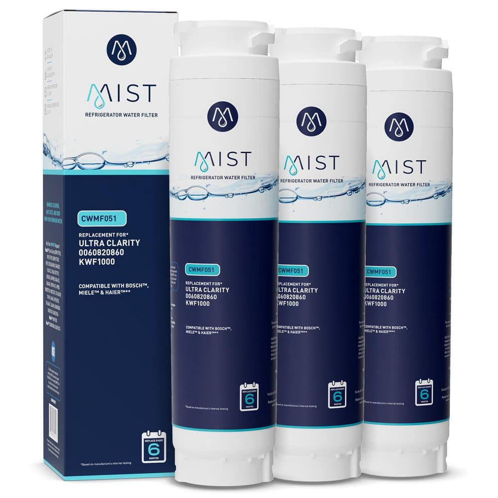 644845 Ultra Clarity Water Filter Compatible with 9000077104, 9000194412, Bosch Refrigerator Water Filter (3-Pack) price history on PriceWatchPro