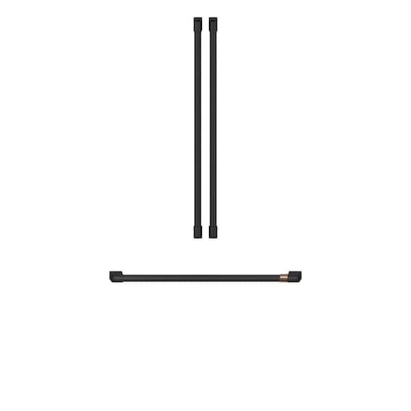 Cafe French Door Refrigerator Handle Kit in Flat Black