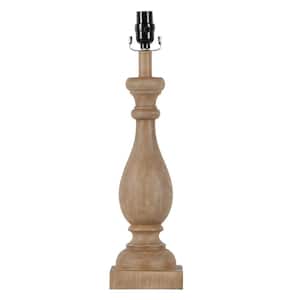 Mix and Match 21 in. H Shabby White Wood Table Lamp Base