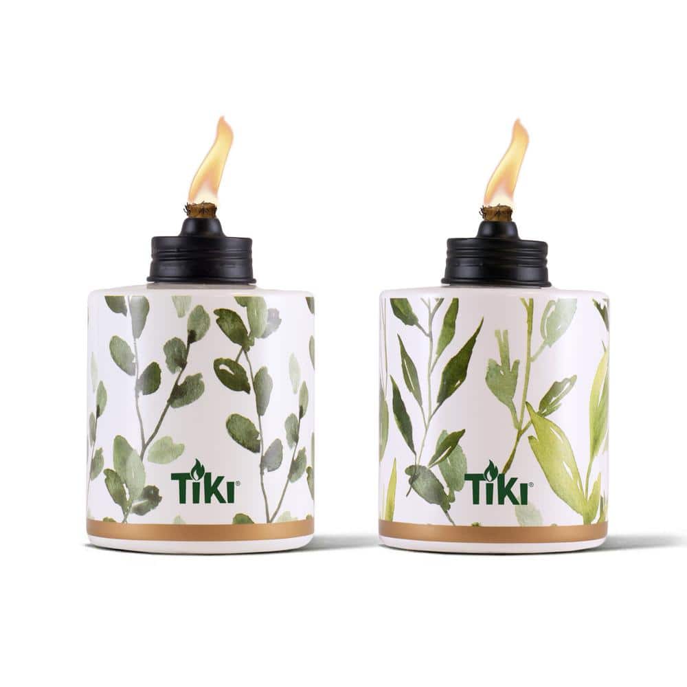 5.44 in. Table Torch Greenery Glass Green and White price history on PriceWatchPro