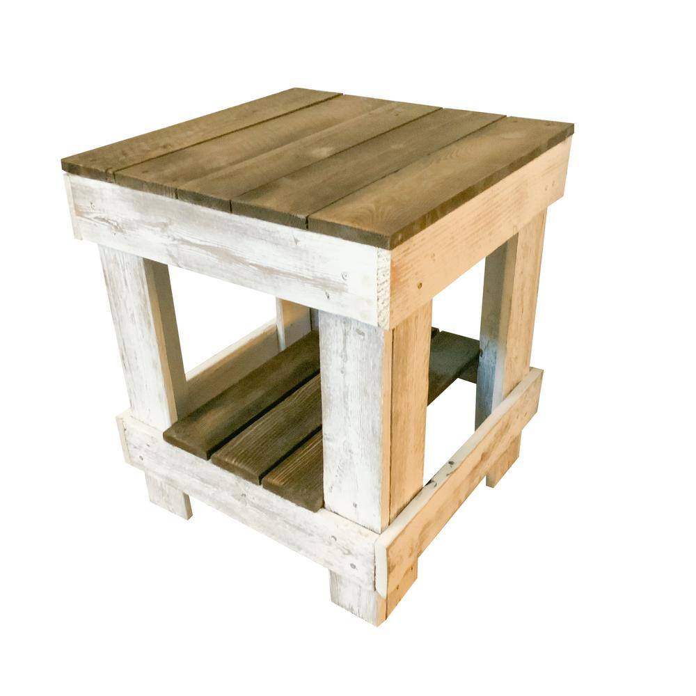 del hutson designs barnwood end table