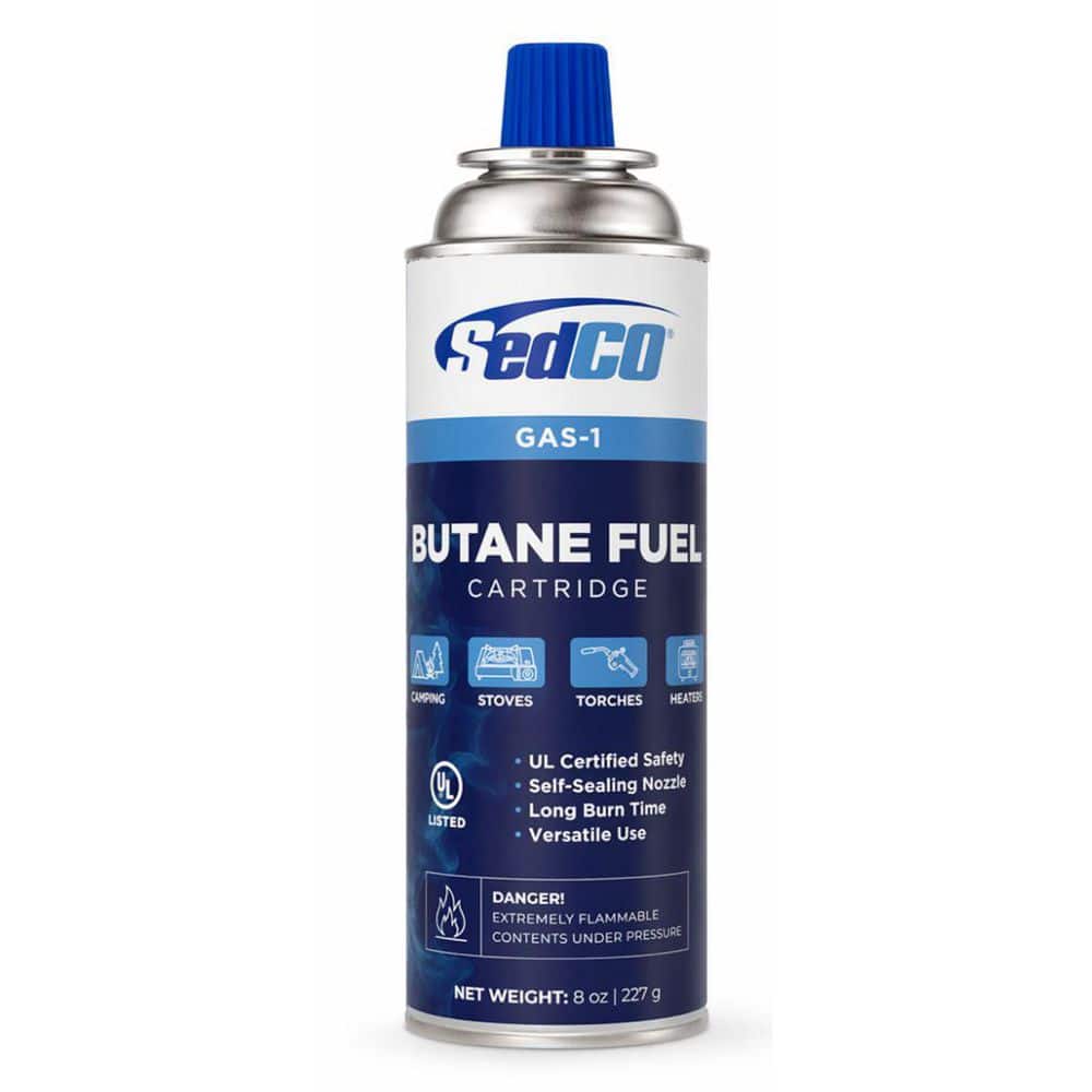 Sedco 8 oz. Butane Fuel Gas Cartridge GAS-1 - The Home Depot