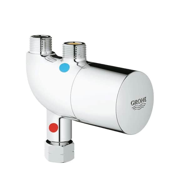 GROHE GrohTherm Micro Thermostatic Temperature Control Valves in StarLight Chrome (Valve Not Included)