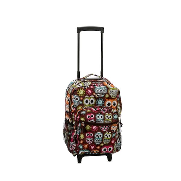 Rockland Owl 17-in. Rolling Backpack