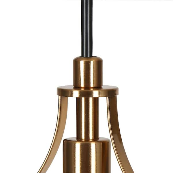 LNC Transitional 3-Light Black and Brass Cluster Chandelier LNC Transitional 3-Light Black and Brass Cluster Chandelier
