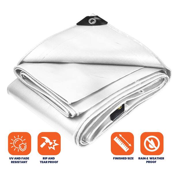 TARPCO SAFETY 24 ft. x 64 ft. White 10 Mil Heavy Duty Polyethylene