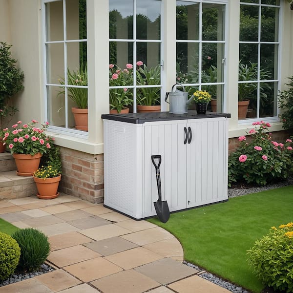 Tozey 4 ft. x 2 ft. x 3 ft. 150 Gal. White Horizontal Resin