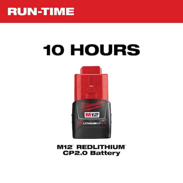 Milwaukee - M12 12-Volt Lithium-Ion Cordless Bluetooth/AM/FM Jobsite Radio with Charger