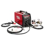 140 Amp LE31MP Multi-Process Stick/MIG/TIG Welder with Magnum Pro 100L Gun, MIG and Flux-Cored Wire, Single Phase, 120V