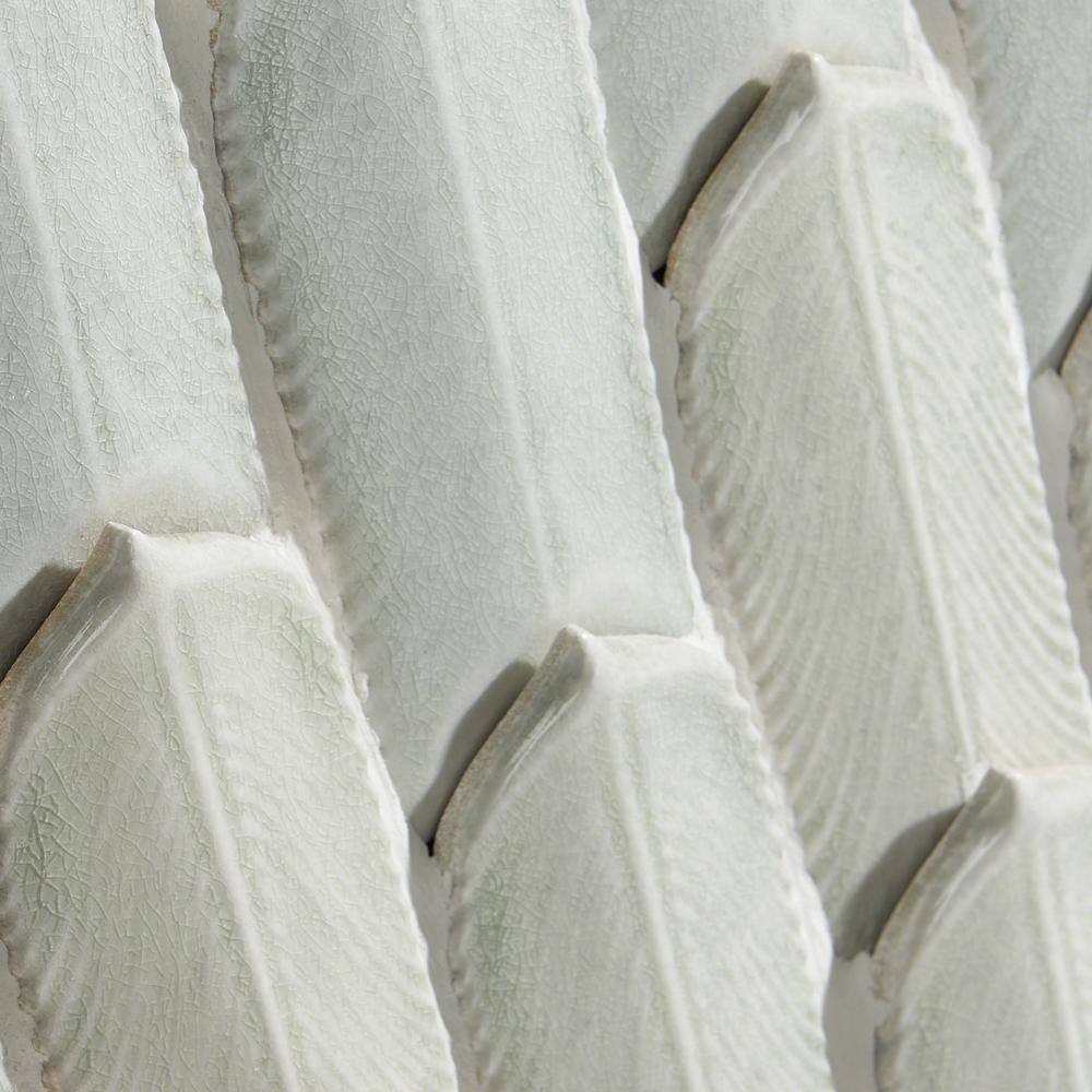 Ice Green Ceramic Herringbone Mosaic Tile 12x12