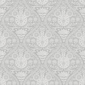 Disney Mickey Mouse Grey Block Print Peel and Stick Wallpaper