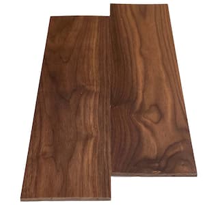 1/4 in. x 5.5 in. x 8 ft. UV Prefinished Walnut S4S Hardwood Board (2-Pack)