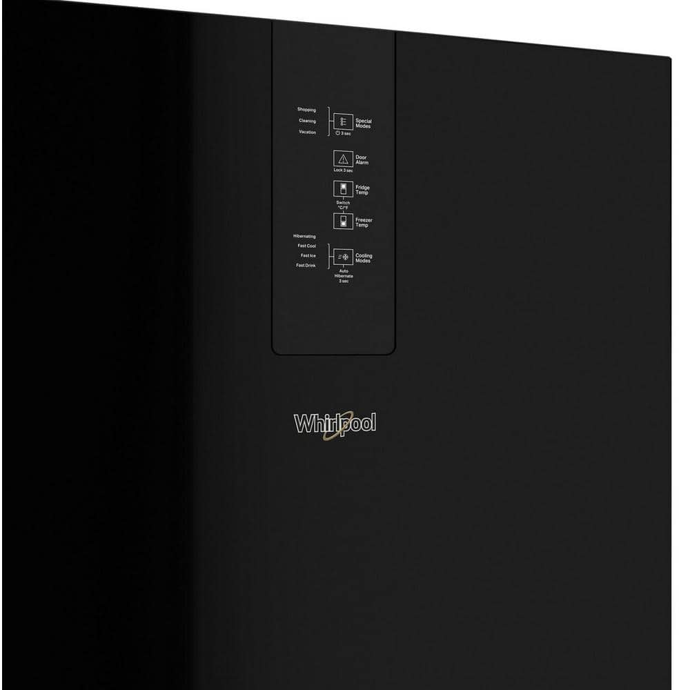 Whirlpool 24 in. Wide Bottom-Freezer Refrigerator in Black 12.9 cu. ft. on Fridge.com