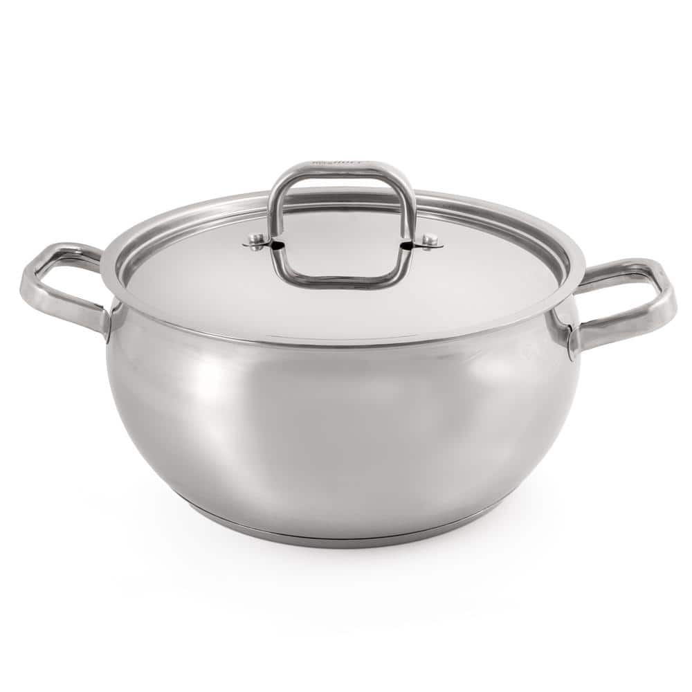 Berghoff Belly Shape Qt Stainless Steel In Stockpot With