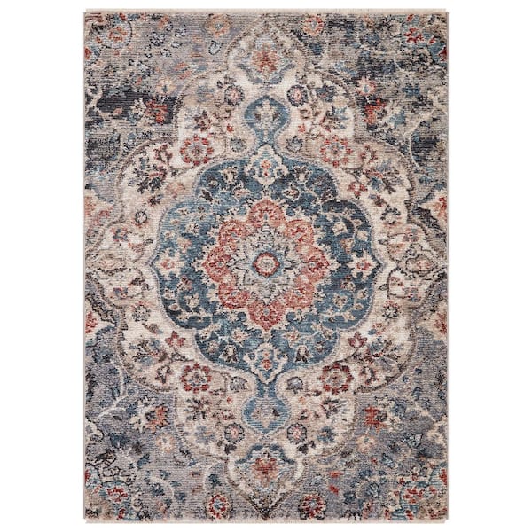 Concord Global Trading Pandora Collection Capella Multi 3 ft. x 5 ft. Medallion Area Rug