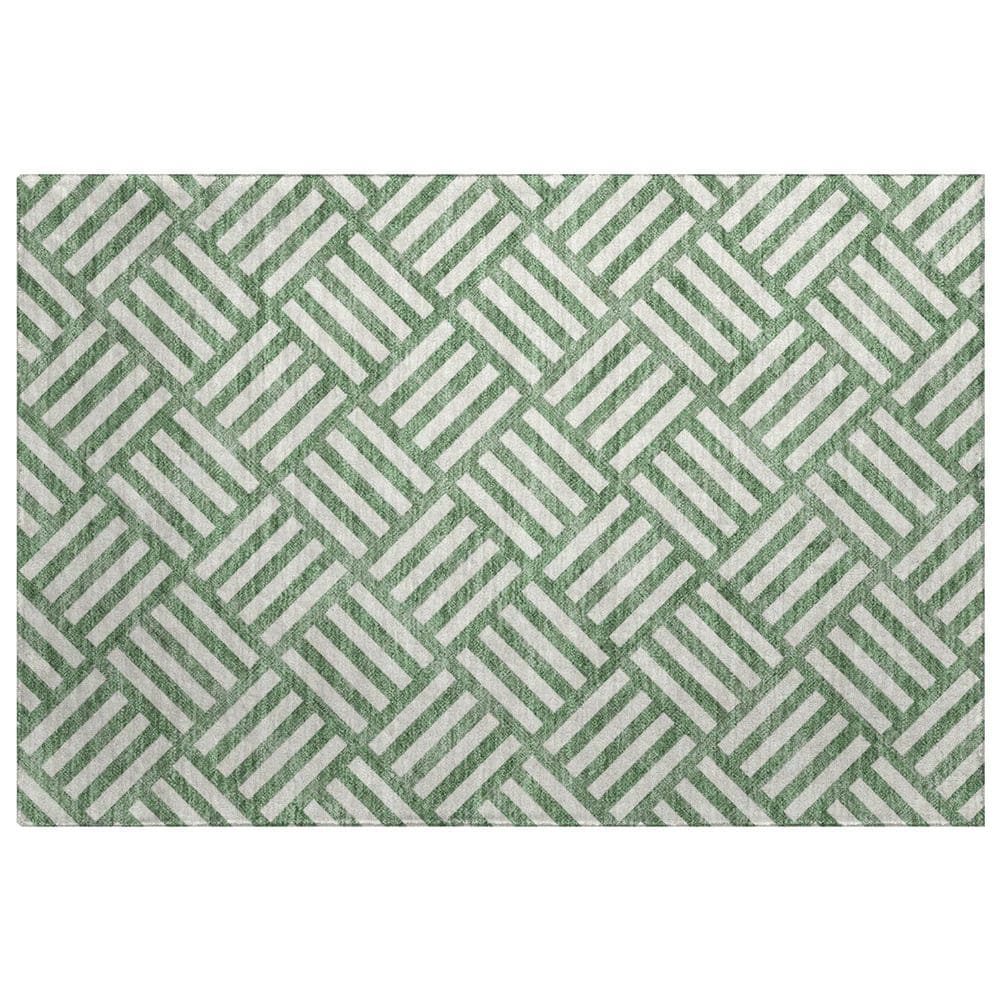 Dream Shag Premium Machine Washable Abstract ADS620 Green 2 ft. x 3 ft. Accent Rug price history on PriceWatchPro