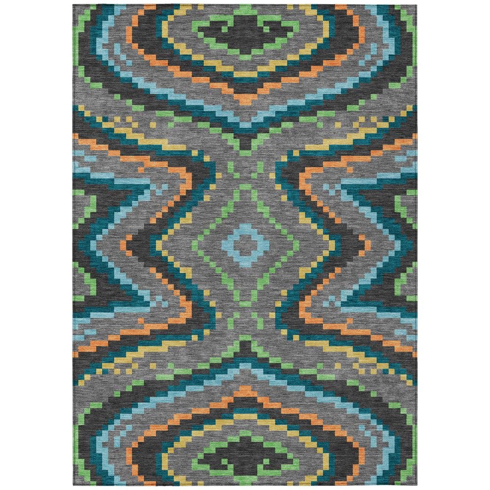 Chantille Machine Washable Indoor/Outdoor Abstract ACN2829 Gray 9 ft. x 12 ft. Area Rug price history on PriceWatchPro