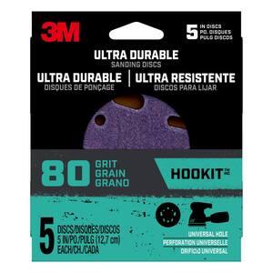 Sungold Abrasives 48312 5 By 5 Hole 320 Grit Premium Plus C Weight Paper Hook And Loop Sanding Discs 50 Per Box 