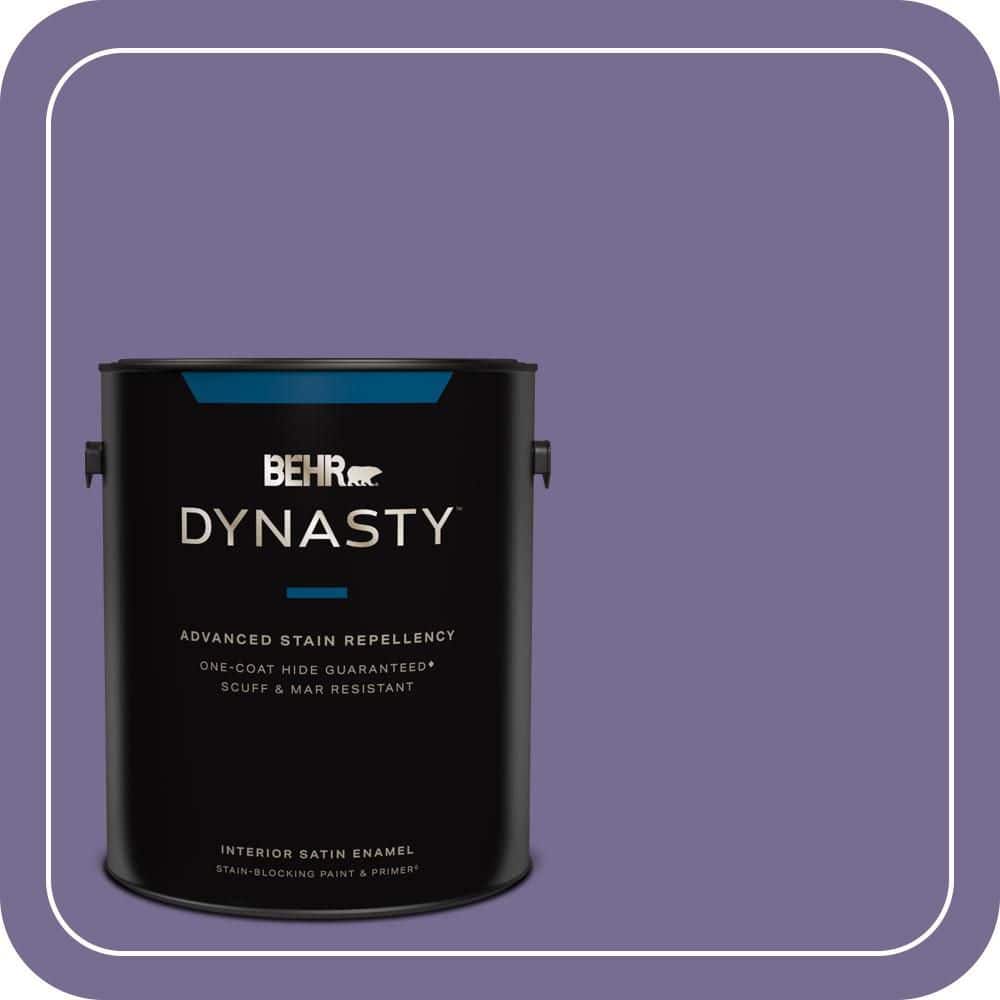 1 gal. #650D-6 Purple Silhouette Satin Enamel Interior Stain-Blocking Paint & Primer price history on PriceWatchPro