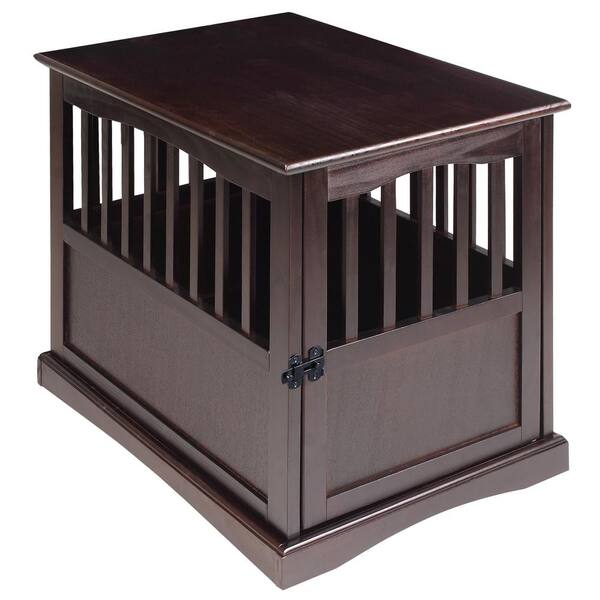 small dog crate end table