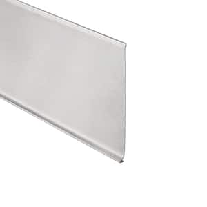 Designbase-SL-E Brushed Stainless Steel 6-3/8 in. x 8 ft. 2-1/2 in. Metal Tile Edge Trim