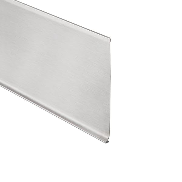 Smart Tiles Smart Panel Stainless 8-in x 32-in Metallic Stainless