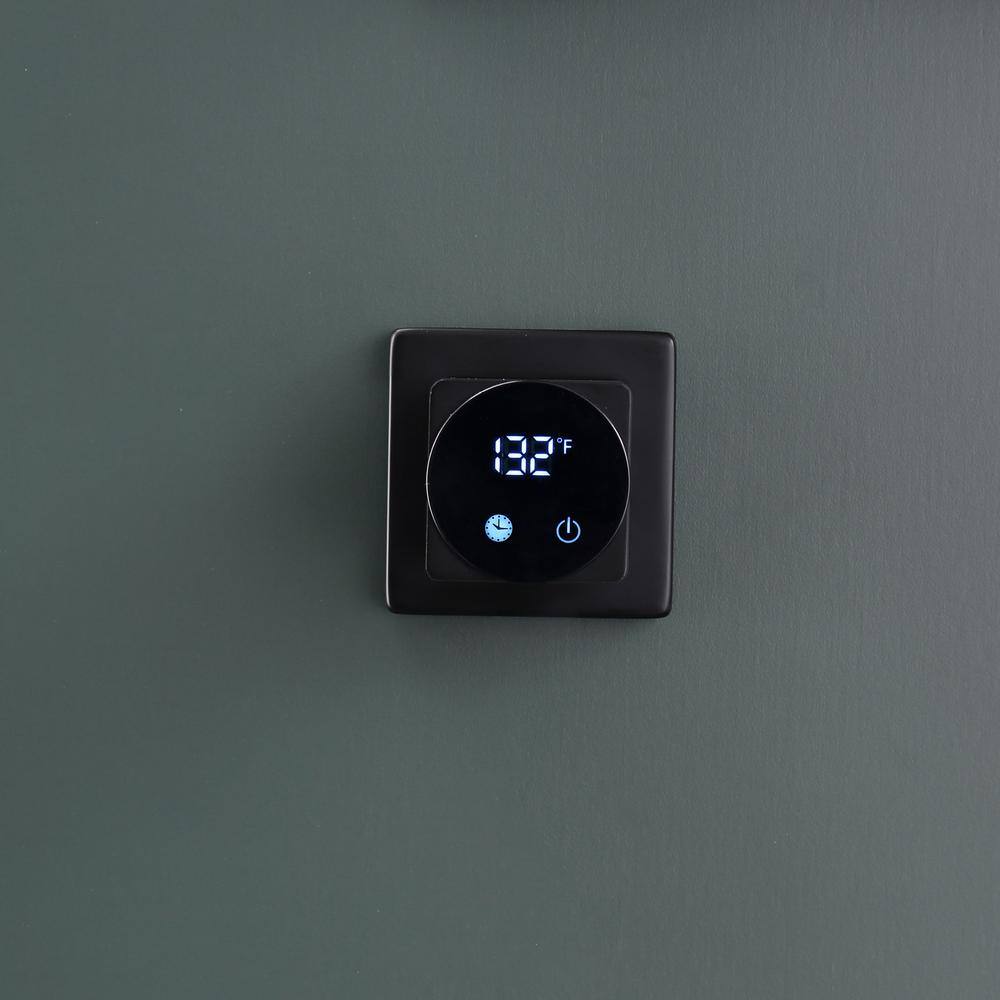 Matte Black Wall Mounted 4-Bar Towel Warmer