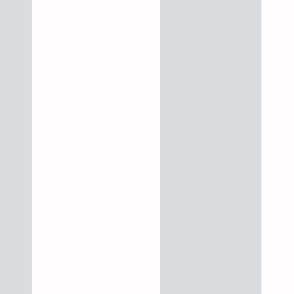 Vertical Grey Stripe Peel and Stick Smooth Vinyl Wallpaper