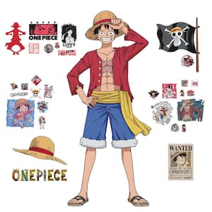1-Piece Luffy Giant Red Peel and Stick Wall Decals