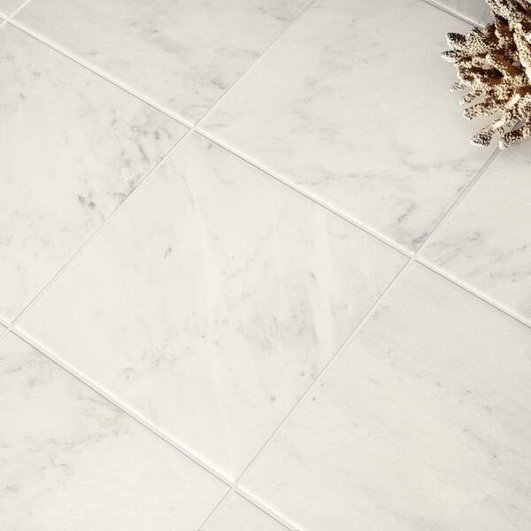 Ivy Hill Tile Hercules Calacatta 23.74 in. x 23.74 in. x 0.78 in. Textured Porcelain Floor Paver Tile (8.03 sq. ft./Case)