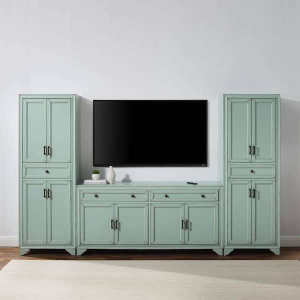 Tara Blue Entertainment Center Set Fits TV's up to 65 in.