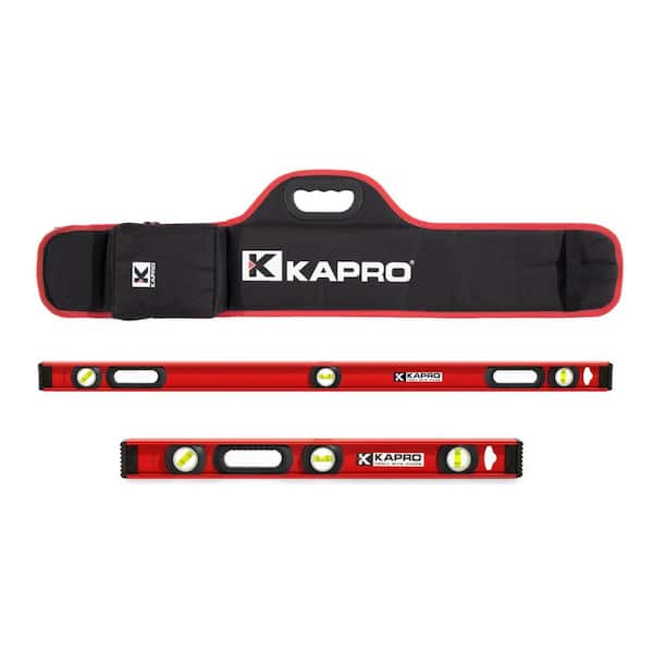 Kapro MaxPro 24 in., 48 in., Case Aluminum Non-Magnetic I-Beam Level Set
