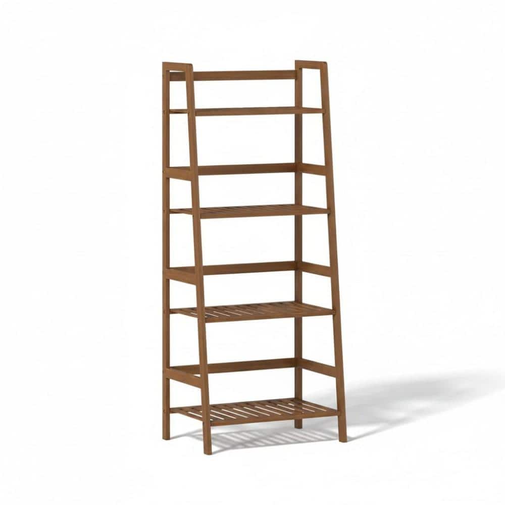 "45"" 4‑Tier Brown Bamboo Ladder Plant Stand & 3‑Tier Black Bamboo 8‑Pot Plant Stand, Multi‑Purpose Storage Display Rack" price history on PriceWatchPro