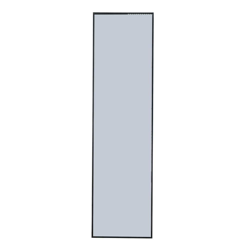 High-Quality Black 22.8 in. W x 65 in. H Rectangle Aluminum Alloy Full Leng
