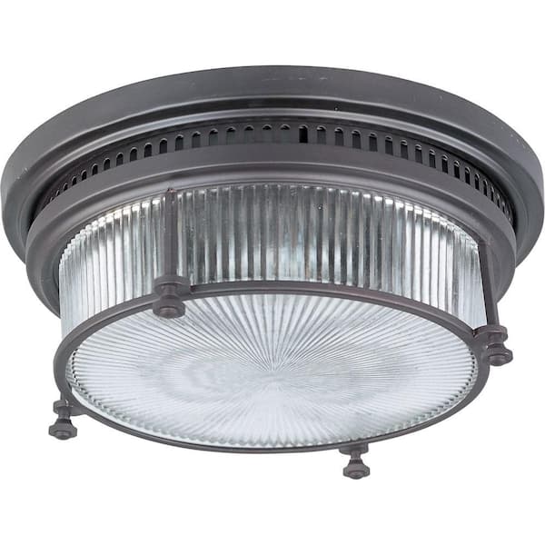 Maxim Lighting Hi-Bay 2-Light Bronze Flush Mount