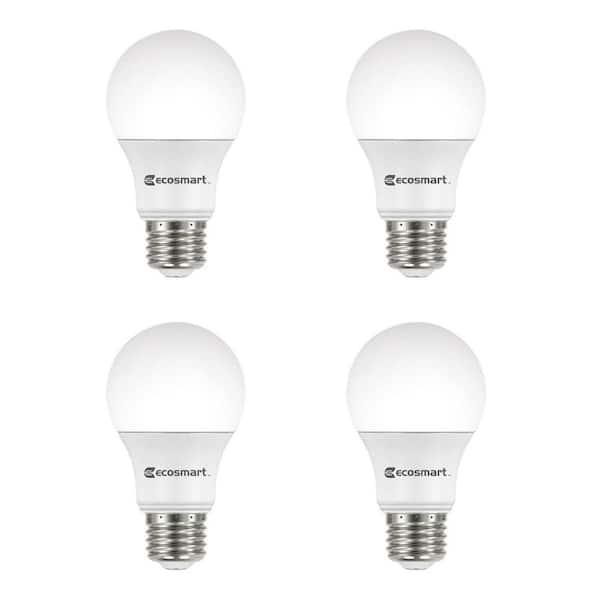 60-Watt Equivalent A19 Dimmable Energy Star LED Light Bulb Bright White (4-Pack)